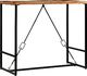 vidaXL Stolik barowy z litego drewna odzyskanego, 120 x 60 x 106 cm 8