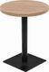 vidaXL Stolik bistro z MDF, stalowa podstawa, 60x75 cm, kolor dębu 1