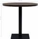vidaXL Stolik bistro z MDF, stalowa podstawa, 80x75 cm, ciemny jesion 6