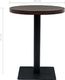 vidaXL Stolik bistro z MDF, stalowa podstawa, 60x75 cm, ciemny jesion 6