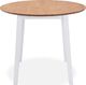 vidaXL Stół jadalniany ze składanym blatem, okrągły, MDF, biały 2