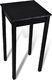 vidaXL Stolik barowy z MDF, czarny, 55 x 55 x 107 cm 1