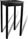 vidaXL Stolik barowy z MDF, czarny, 55 x 55 x 107 cm 2