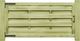 vidaXL Furtki, 2 szt., impregnowana sosna FSC, 150 x 75 cm, zielone 1