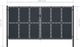 vidaXL Brama ogrodzeniowa, stal, 400 x 175 cm, antracytowa 5