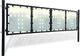 vidaXL Podwójna furtka ogrodzeniowa 300 x 125 cm, czarna 2