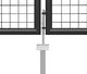 vidaXL Brama ogrodzeniowa, stal, 500 x 75 cm, antracytowa 4
