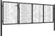 vidaXL Brama ogrodzeniowa, stalowa, 350 x 75 cm, antracytowa 2