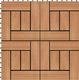 vidaXL Płytki tarasowe, 11 szt., WPC, 30 x 30 cm, 1 m, kolor tekowy 1