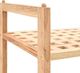 vidaXL Półka na buty z drewna orzecha włoskiego, 69 x 26 x 40 cm 3