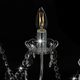 Lampa wisząca vidaXL Żyrandol z koralikami, srebrny, 12 żarówek E14 4