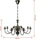 Lampa wisząca vidaXL Metalowy żyrandol staroświecki, 8 żarówek E14, biały 8