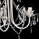 Lampa wisząca vidaXL Żyrandol, elegancki, biały fantazyjny kształt, 5 żarówek 2