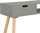vidaXL Stolik konsola, szary, 80 x 30 x 72 cm, lite drewno sosnowe 5