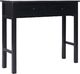 vidaXL Stolik konsola, czarny, 90 x 30 x 77 cm, drewniany 4
