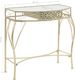 vidaXL Stolik boczny w stylu francuskim, metalowy, 82x39x76 cm, złoty 7