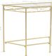 vidaXL Stolik boczny w stylu vintage, metalowy, 87 x 34 x 73 cm, złoty 6