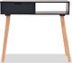 vidaXL Stolik typu konsola, drewno sosnowe, 80x30x72 cm, czarny 3
