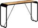 vidaXL Stolik konsola, 140x35x76 cm, lite surowe drewno mango 1