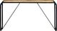 vidaXL Stolik konsola, 140x35x76 cm, lite surowe drewno mango 1