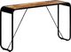 vidaXL Stolik konsola, 140x35x76 cm, lite surowe drewno mango 7