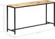 vidaXL Stolik konsola, 140x35x76 cm, lite surowe drewno mango 5