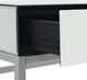 vidaXL Lustrzany stolik typu konsola, stal i szkło, 107x33x77 cm 6