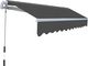 vidaXL Markiza zwijana ręcznie, 300 cm, antracytowa 3