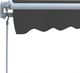 vidaXL Markiza zwijana ręcznie, 300 cm, antracytowa 5