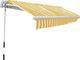 vidaXL Markiza zwijana ręcznie, 300 cm, żółto-biała 3