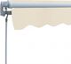 vidaXL Markiza zwijana ręcznie, 300 cm, kremowa 5