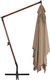 vidaXL Wiszący parasol z drewnianym słupkiem, 400 x 300 cm, taupe 4