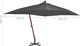 vidaXL Wiszący parasol z drewnianym słupkiem, 400x300 cm, antracytowy 5
