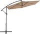 vidaXL Parasol wiszący z aluminiowym słupkiem, 300 cm, kolor taupe 2