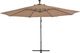 vidaXL Parasol wiszący z aluminiowym słupkiem, 350 cm, kolor taupe 3