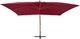 vidaXL Wiszący parasol z drewnianym słupkiem, 400 x 300 cm, bordowy 3