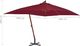 vidaXL Wiszący parasol z drewnianym słupkiem, 400 x 300 cm, bordowy 5
