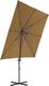 vidaXL Parasol wiszący ze stalowym słupkiem, 250 x 250 cm, taupe 4