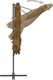 vidaXL Parasol wiszący ze stalowym słupkiem, 250 x 250 cm, taupe 6