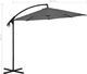 vidaXL Parasol wiszący ze stalowym słupkiem, 300 cm, antracytowy 8