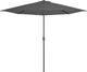 vidaXL Półparasol balkonowy na słupku z aluminium, 300x150 cm, antracyt 1