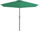 vidaXL Półparasol balkonowy na słupku z aluminium, 300x150 cm, zielony 1