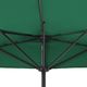 vidaXL Półparasol balkonowy na słupku z aluminium, 300x150 cm, zielony 4