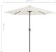 vidaXL Półparasol balkonowy na słupku z aluminium, 270x135 cm, piaskowy 7