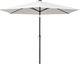 vidaXL Parasol na wysięgniku z LED, 3 m, biały 5