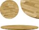 vidaXL Okrągły blat do stolika z litego drewna dębowego, 23 mm, 600 mm (245983) - 245983 1