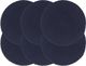 vidaXL Maty na stół, 6 szt., gładkie, granatowe, 38 cm, okrągłe 1