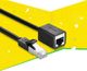 Ugreen Przedłużacz RJ45 Cat. 6, FTP 0.5m czarny 1