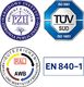 Europlast Pojemnik kubeł kosz na odpady i śmieci Europlast Austria - brązowy 120L BIO + RUSZT 6
