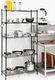 Royal Catering Regał magazynowy druciany ażurowy kolor czarny 180x90x35cm do 150kg 8